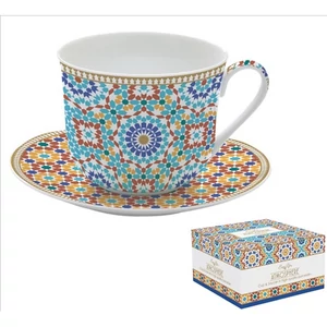 Csésze+alj porcelán reggeliző 4dl Marrakech Atmosphere dobozban