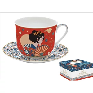 Csésze+alj porcelán reggeliző 4dl Tokyo Atmosphere dobozban