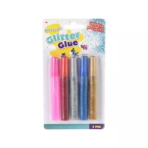 Csillámos ragasztó 10ml glitteres, 5db/csomag