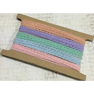 Szalag csipke karácsonyi különböző - 1cm széles 5x2m/cs