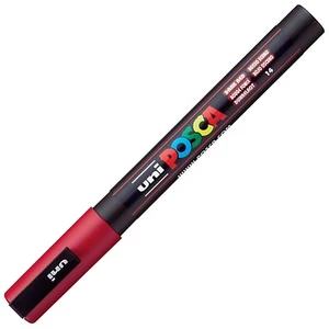 Decormarker UNI-BALL Posca 0,9-1,3mm vízbázisu akril marker s.piros Írószerek UNI Posca  PC-3M