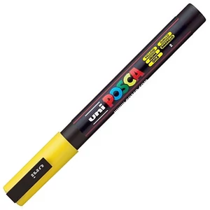 Decormarker UNI-BALL Posca 0,9-1,3mm vízbázisu sárga Írószerek UNI-BALL PC-3M YELLOW