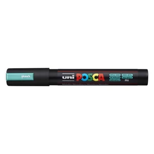 Decormarker UNI-Ball Posca 1,8-2,5mm vízbázisu akril marke met.zöld Írószerek UNI Posca PC-5M