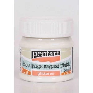 Decoupage ragasztólakk 50ml Pentart glitteres 5269