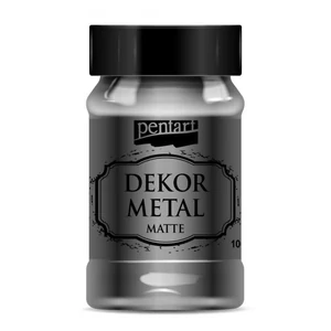 Dekorfesték matt 100ml Dekormetál matt antracit