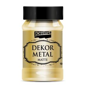 Dekor festék matt 100ml Dekormetál matt arany 