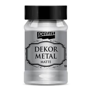 Dekorfesték matt 100ml Dekormetál matt ezüst