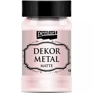 Dekor festék matt 100ml Dekormetál matt rózsaarany