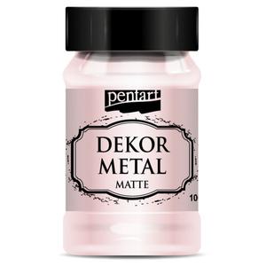 Dekor festék matt 100ml Dekormetál matt rózsaarany 