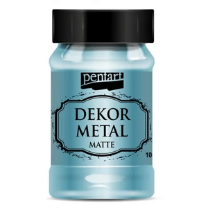 Dekorfesték matt 100ml Dekormetál matt türkiz