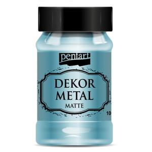 Dekor festék matt 100ml Dekormetál matt türkiz 