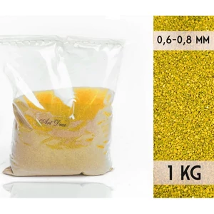 Dekorhomok 1kg Sárga 0,6-0,8
