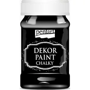 Dekor krétafesték 100ml ébenfekete