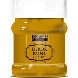 Dekor krétafesték 100ml mustársárga