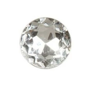 Dekor kristály kerek 30mm 6db/csomag
