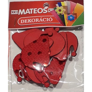 Dekorgumi MATEOS - Sapka Glitteres dekor gumilap. Vegyes színek - Karácsonyi dekor.