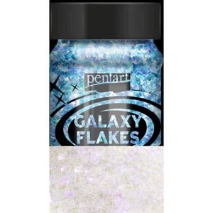Dekor pelyhek 15g Galaxy Flakes Hold fehér