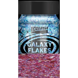 Dekor pelyhek 15g Galaxy Flakes Juno rózsaszín