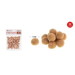 Dekor pompom keki 1,5cm 50db-os 25