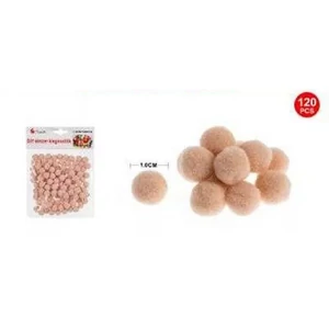 Dekor pompom keki 1cm 120db-os 25