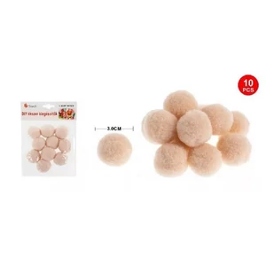 Dekor pompom keki 3cm 10db-os 25