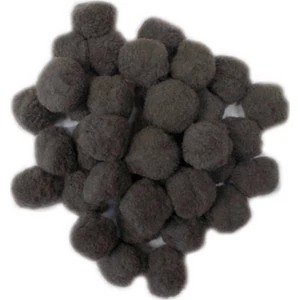 Dekor pompon 30mm szürke 50db/cs