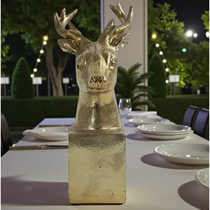 Dekor szarvas arany Deer Isaac M gold 25cm Holland DST53