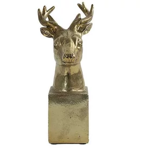 Dekor szarvas arany Deer Isaac M gold 25cm Holland SDDST53