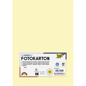 Dekorkarton 2 oldalas A4 300 g 50lap FOLIA szalmasárgalap FOLIA s lap FOLIA szalmasárga