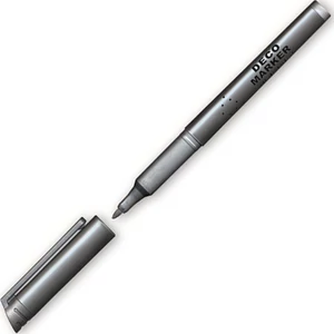 Dekormarker Granit 1 mm, kúpos, M850, ezüst