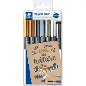 Dekormarker Staedtler 6 Design Journey Metallic Brush, kúpos TS8321TB7