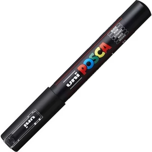 Decormarker UNI-BALL Posca 0,7-1mm vízbázisu akril marker  fekete Írószerek UNI Posca PC-1M