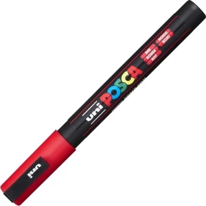 Decormarker UNI-BALL Posca 0,9-1,3mm vízbázisu piros akril marker Írószerek UNI-BALL PC-3M RED