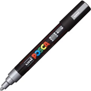 Decormarker UNI-BALL Posca 1,8-2,5mm vízbázisu akril marker ezüst Írószerek UNI Posca PC-5M SILVER