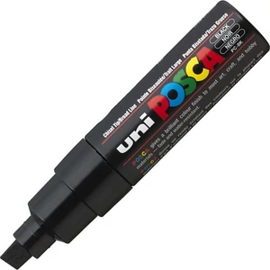 Decormarker UNI-BALL Posca 8mm vízbázisu fekete akril marker Írószerek UNI-BALL PC-8K BLACK