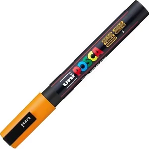 Dekormarker Uni 0,9-1,3 mm, Posca PC-3M, ragyogó sárga