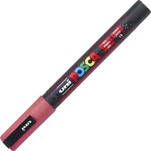 Dekormarker Uni 0,9-1,3 mm, Posca PC-3ML, fényes piros