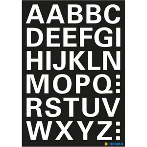 Dekormatrica Herma betűk A-Z fehér 15 mm Kreatív termékek
