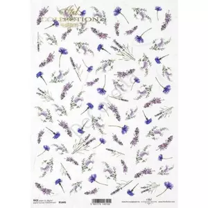 Decoupage rizspapír A/4 Wild flowers Mezei virágok 210x297mm Itd. Collection R1446