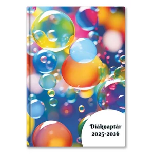 Diák zsebnaptár 25 B6 Heti Gömbök Diák zsebkönyv TopTimer naptár kollekció 26D100J-00E