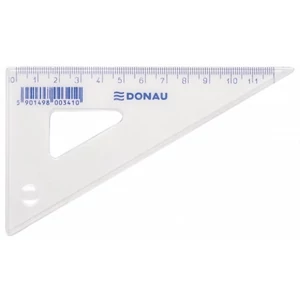 Vonalzó háromszög 60° 12cm Donau műanyag extra keménységű Irodai kiegészítők Donau 7062001PL-00