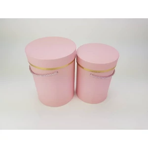 Díszdoboz henger alakú pink 13x18cm 6,00E+12