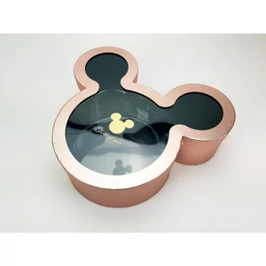 Díszdoboz papírdoboz Mickey, metál pink 33,5x29cm, magasság: 10cm