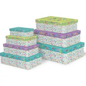 Díszdoboz Triunfo Fiesta intenzív piros színű, fehér pöttyös 16x16x7,5cm tortadoboz (2db/csomag)