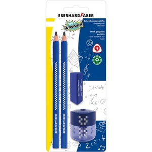 Eberhard-Faber grafitceruza 24 szett 2db-os + hegyező + radír TRI WINNER B BL.