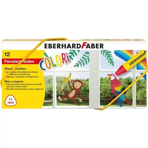 Eberhard Faber Ablakkréta készlet 12db-os COLORI háromszögletű papír dobozban 524112