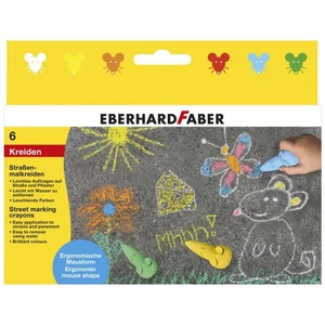 Eberhard Faber Aszfaltkréta készlet 6db-os egér alakú, papír dobozban  526561