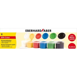 Eberhard Faber festék EF-Festék iskolai tégelyben szett6x25ml E575506