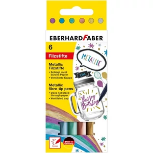 Eberhard Faber filckészlet 6db-os metál E551006
