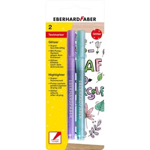 Eberhard Faber szövegkiemelő 2db-os pasztell csillámos lila/kék BL. E551496
